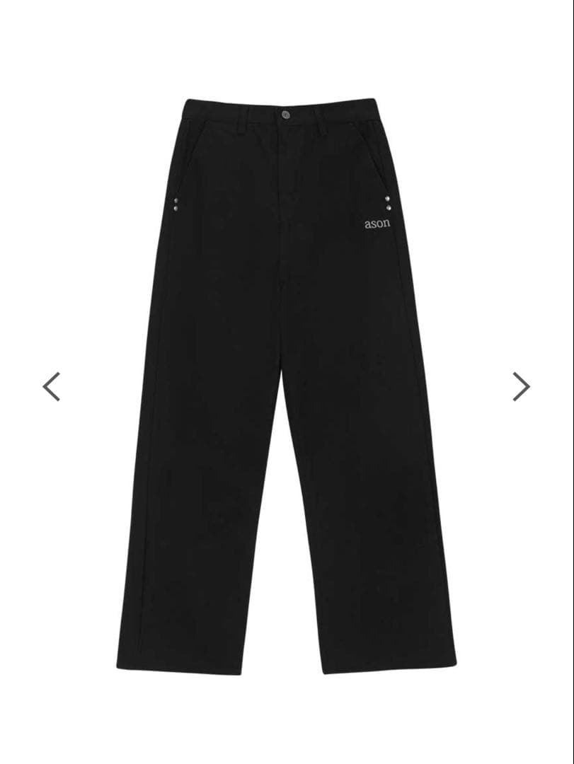 パンツ as''on SMOG WIDE PANTS / BLACK
