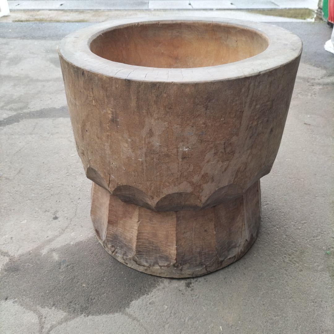 古民具　餅つき　臼　杵つき