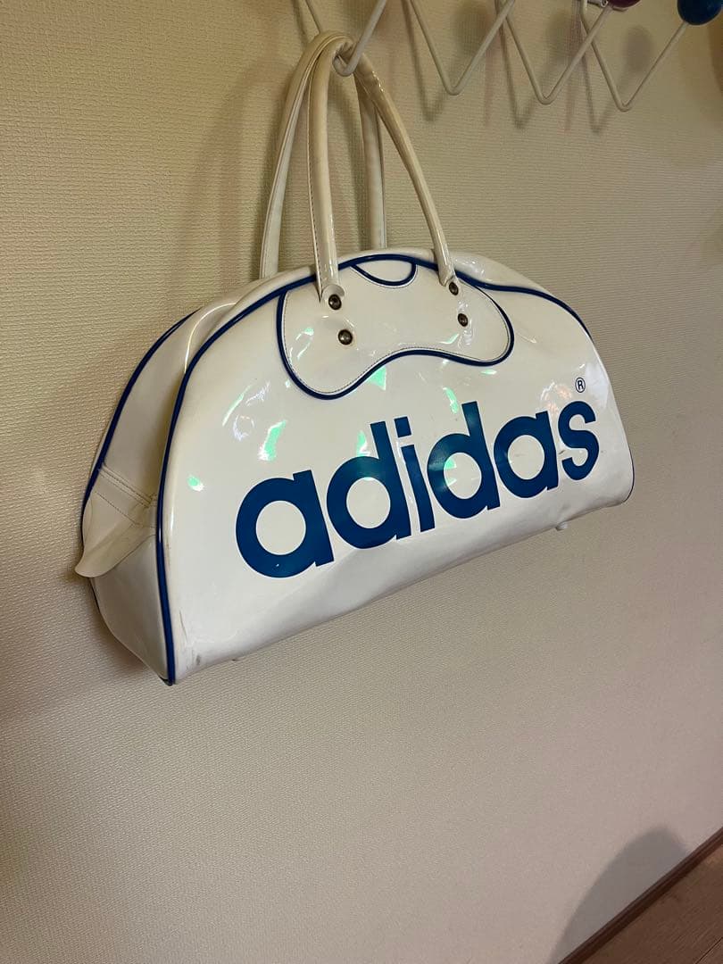 adidas アディダス　80s エナメルバッグ　ボストンバッグ　ビンテージ