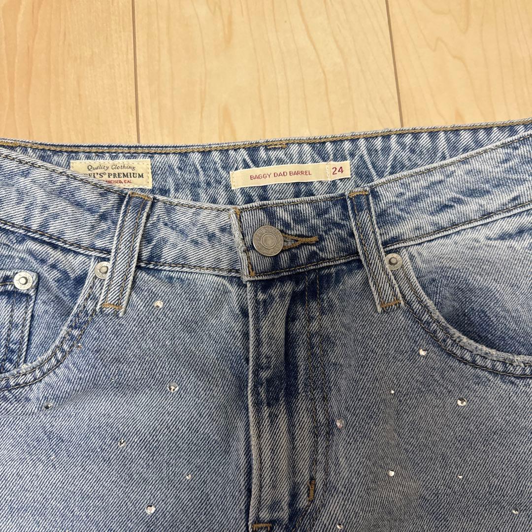 Levi＇s/リーバイス BAGGY DAD バレルジーンズ ライトインディゴ