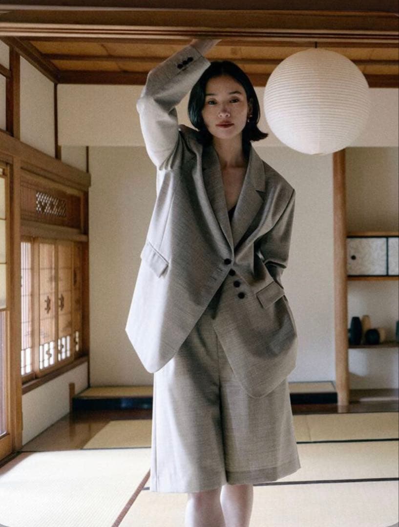 ELENI ウールモヘアオーバージャケット　エルニ