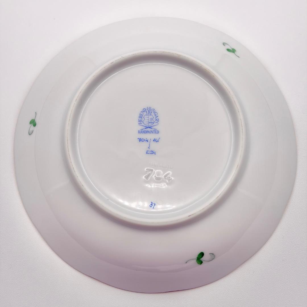 美品 ヘレンド アポニーグリーン ティーカップ＆ソーサー704