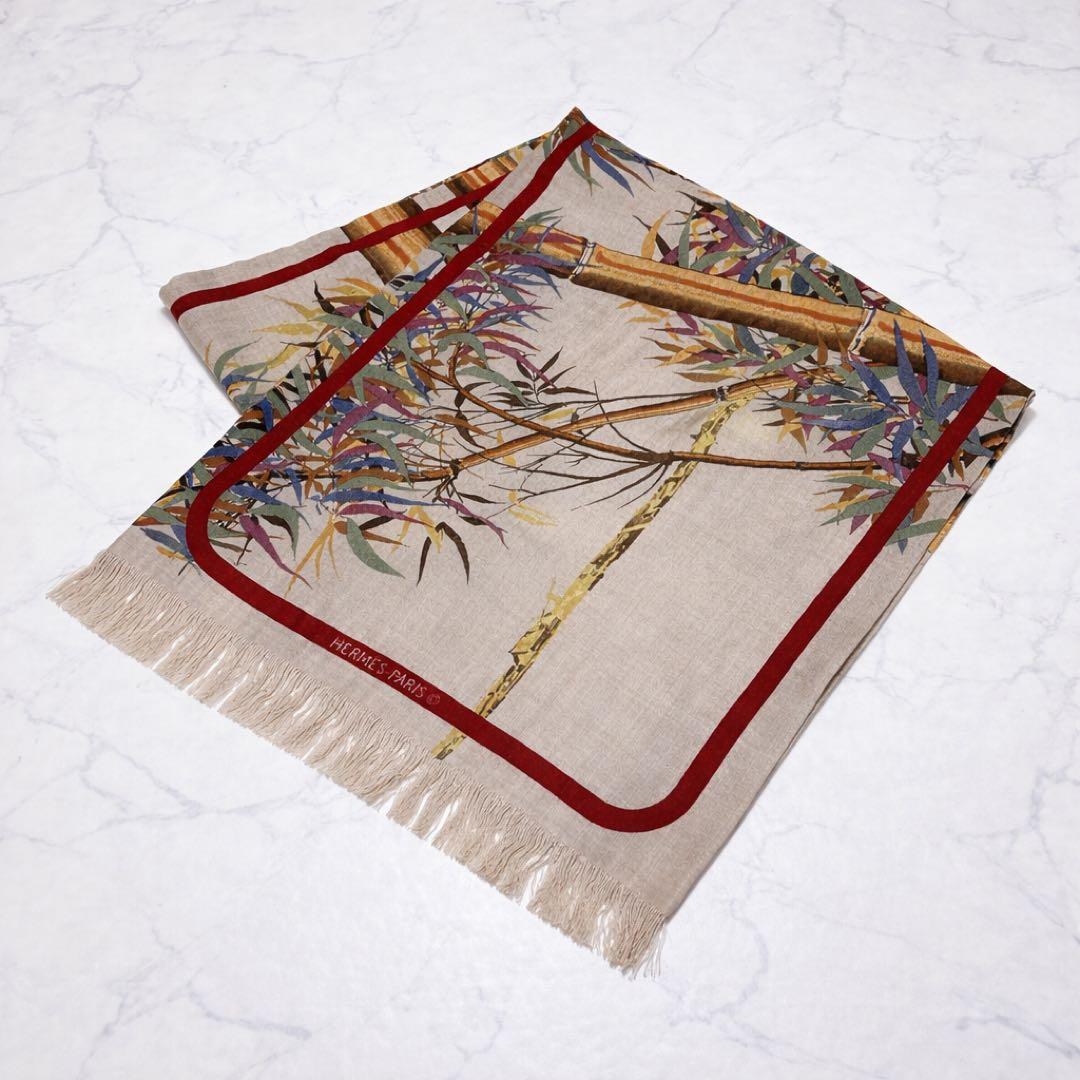 HERMES エルメス カシシル ストール スカーフ 大判 バンブー
