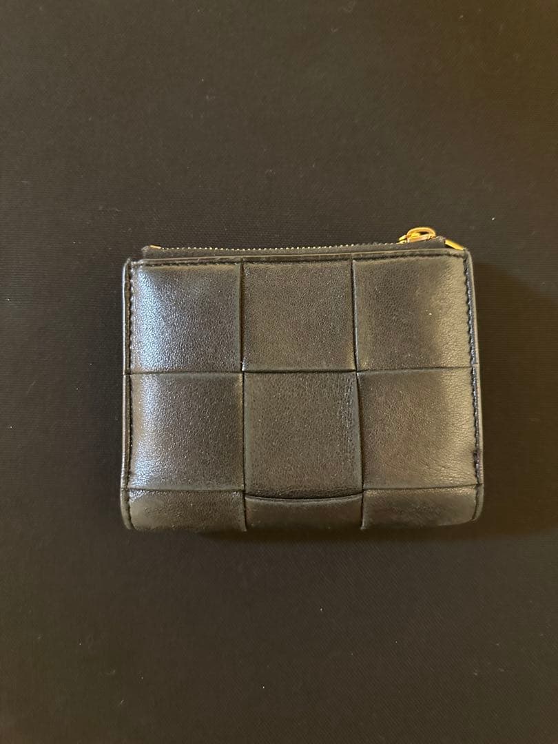 BOTTEGA VENETA 二つ折り財布 黒