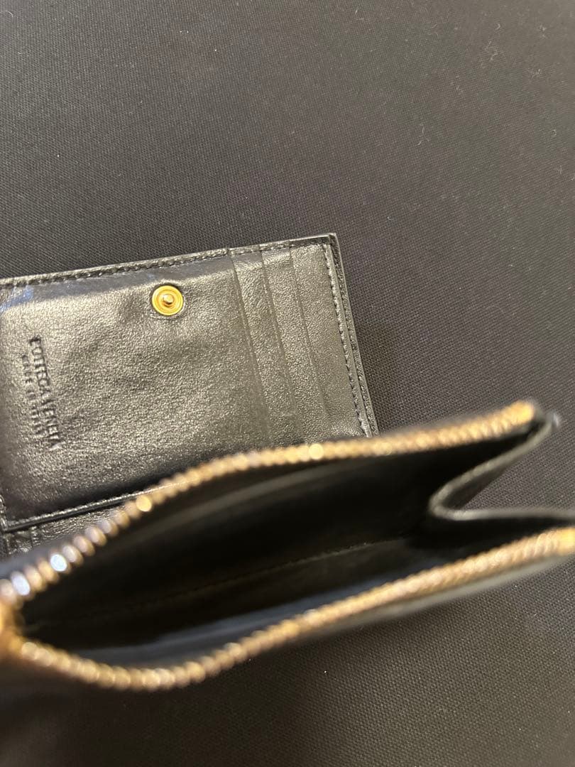 BOTTEGA VENETA 二つ折り財布 黒
