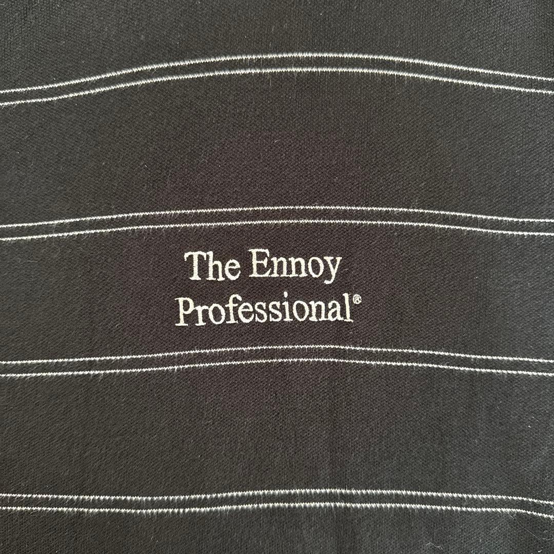 ENNOY ボーダーT ブラックL