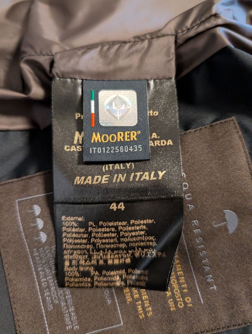 ジャケット・アウター MOORER CORELLI WK NERO 44