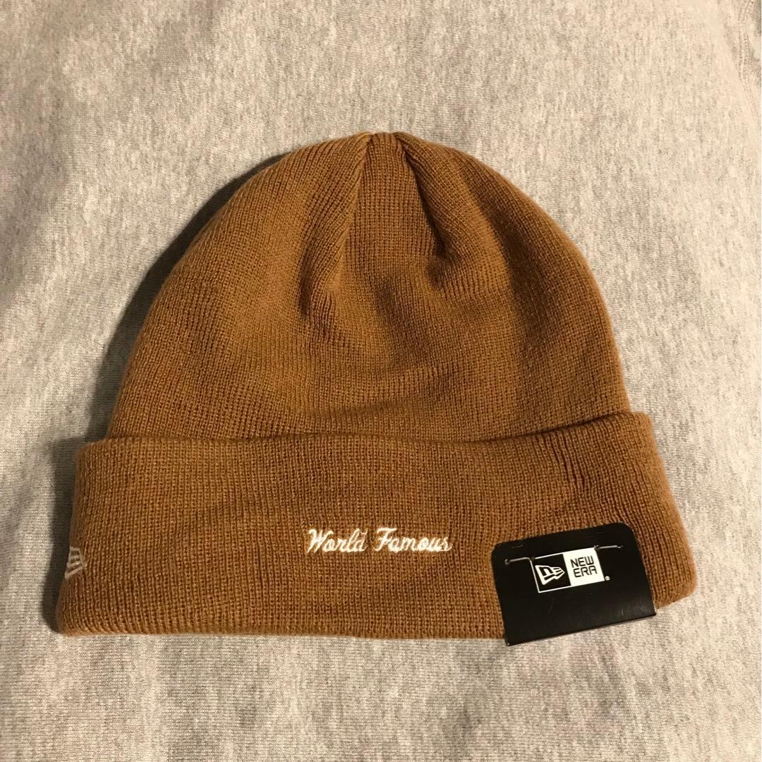 Supreme ブラウン ニット帽 ボックスロゴ ビーニー 17AW
