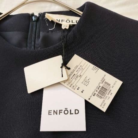 新品タグ付き　訳あり　エンフォルド　ENFOLD　ノースリーブワンピース　M