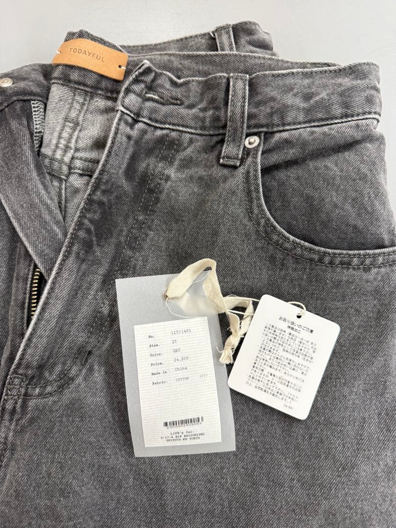 TODAYFUL Cary’s Denim グレー 25インチ