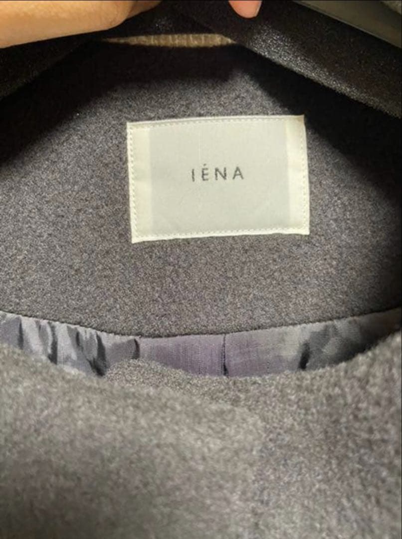J*★様 IENA 二重織りシャルムノーカラーコート　38