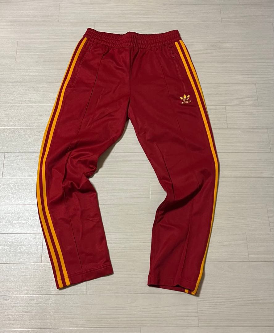adidas アディダス ベッケンバウアー トラックパンツ 赤/黄XL