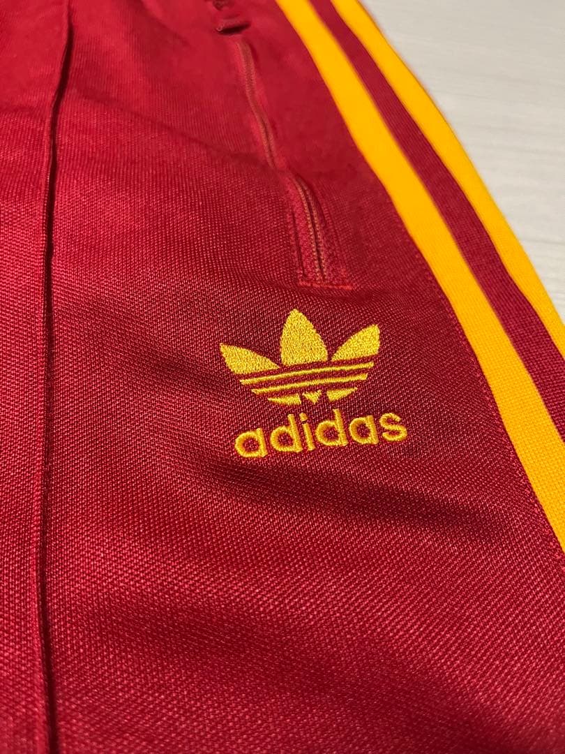 adidas アディダス ベッケンバウアー トラックパンツ 赤/黄XL