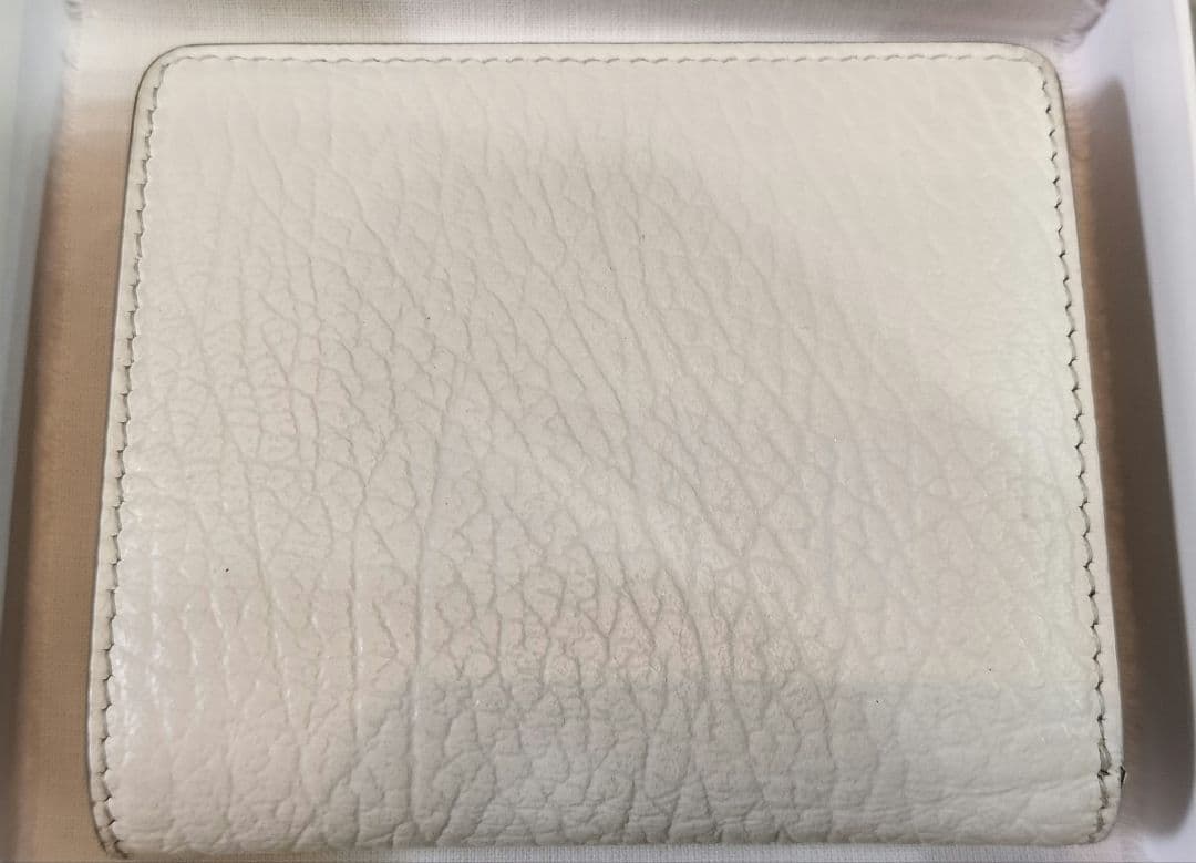 Maison Margiela メゾンマルジェラ ホワイト レザー 二つ折り財布