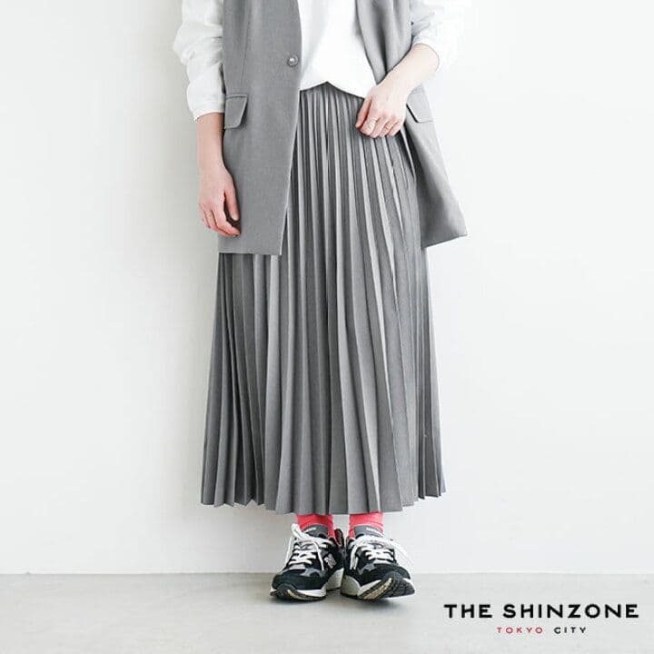 【未使用タグ付】THE SHINZONE シンゾーン プリーツスカート 34
