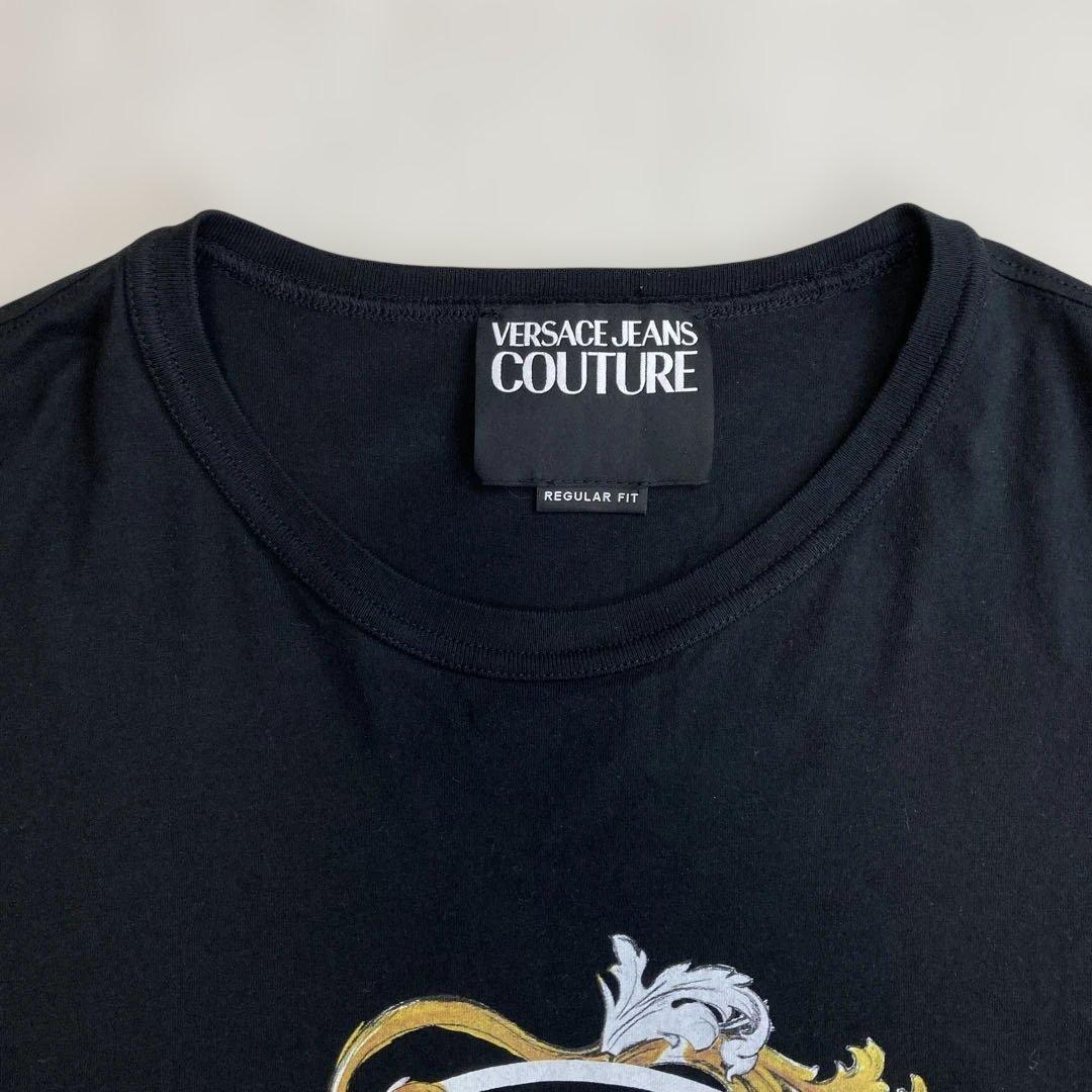 【るるーしゅ】ヴェルサーチ ジーンズクチュール Tシャツ　レターエンブレム