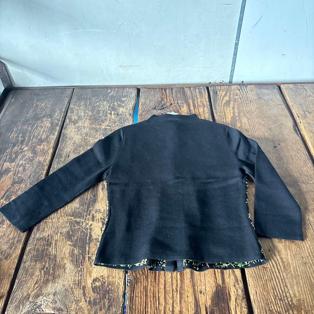 未使用タグ付　Sybilla シビラ　長袖　カーディガン　黒　刺繍