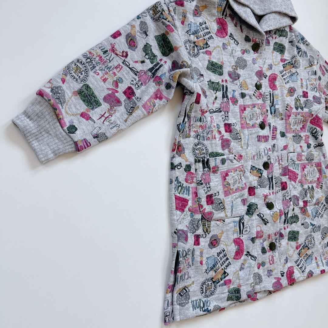 オ*婦様 極美品 鴨居羊子 TUNIC チュニック フード付きガウン 羽織