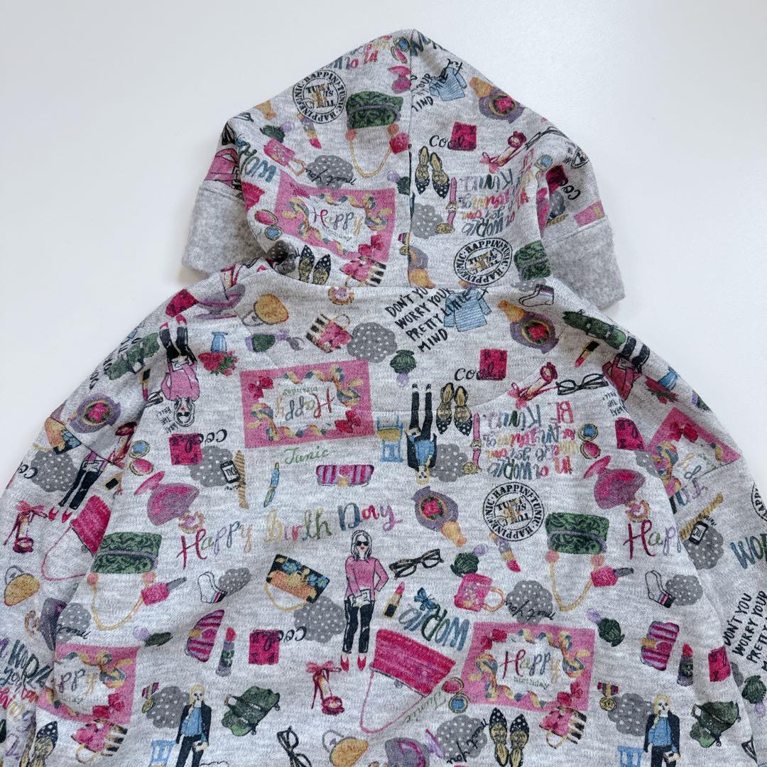 オ*婦様 極美品 鴨居羊子 TUNIC チュニック フード付きガウン 羽織