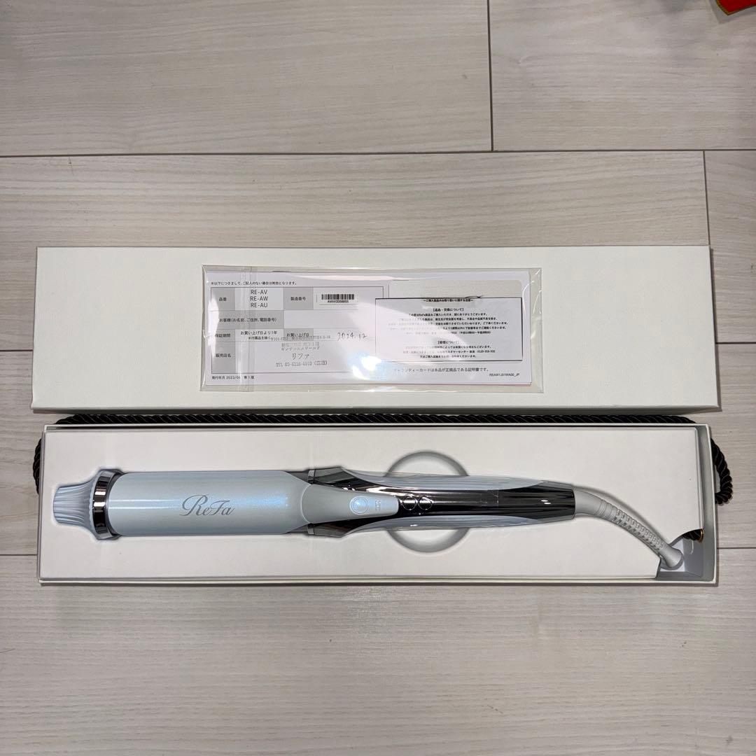 新品未使用　ReFaカールアイロン プロ RE-AV-02A Φ38 ホワイト