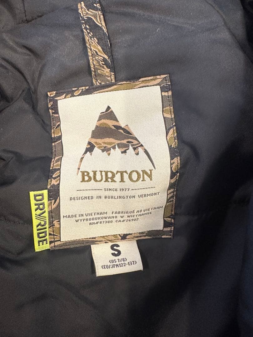 BURTON 子供用スキーウェアセット Sサイズ ネイビー/グレー