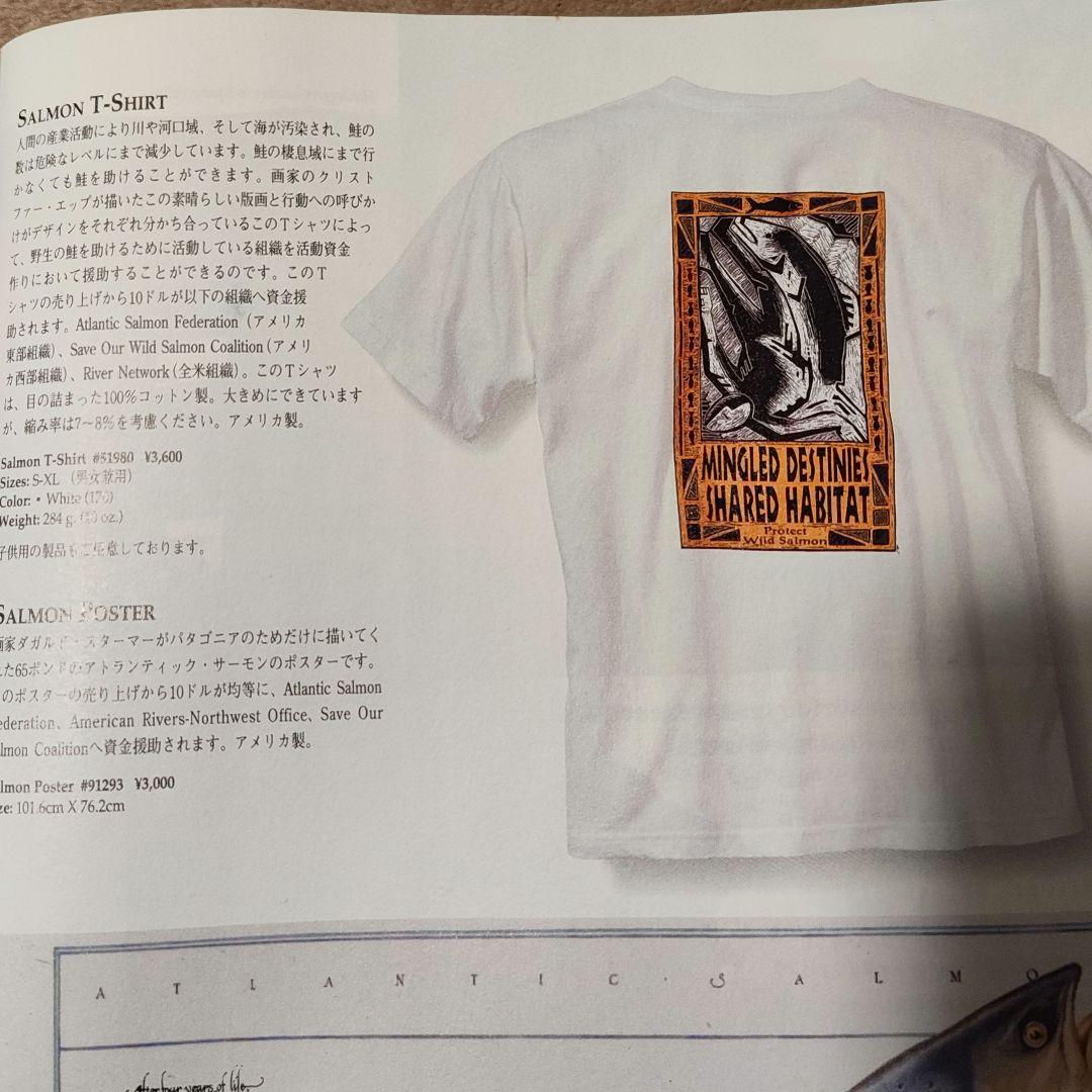 値下げ！希少！93年！Patagonia サーモン Tシャツ 初期！