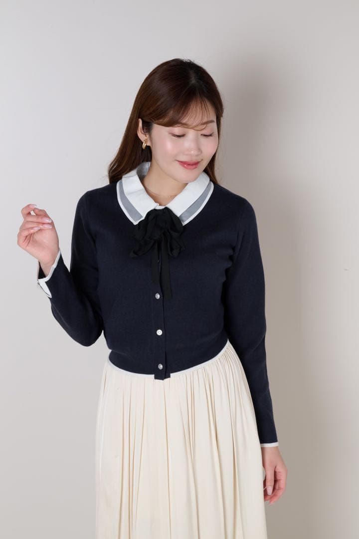 新品 herlipto Lilas Ribbon Knit Cardigan