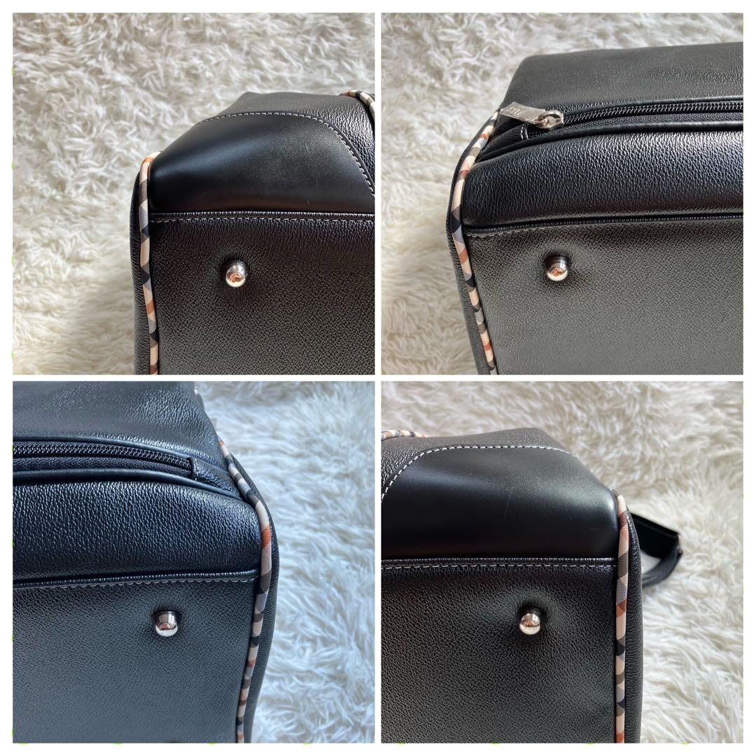 新品✨Daks ブラック キャディバッグ　ボストンバック　ショルダー紐付