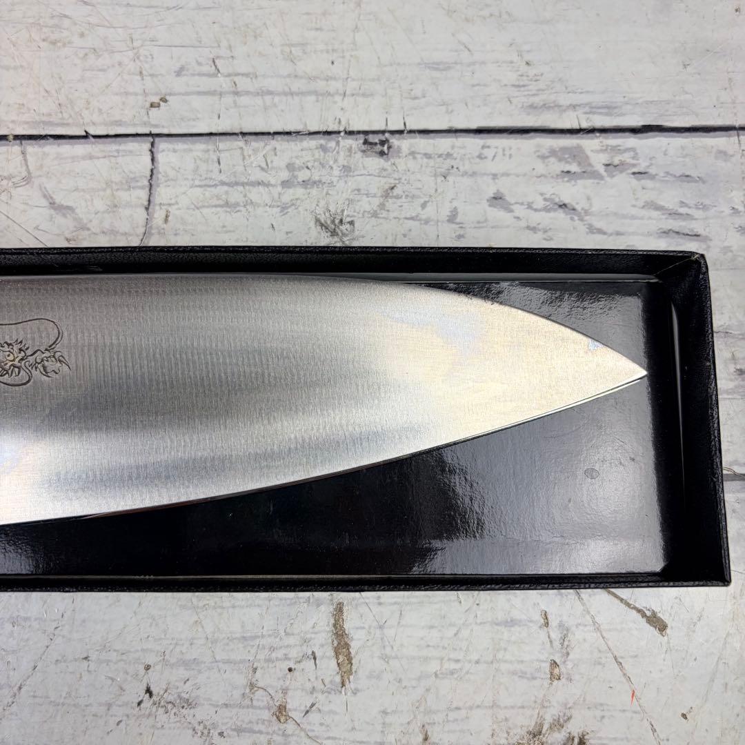MISONO ミソノ 洋出刃 ツバ付 27mm 龍彫刻入り 箱付