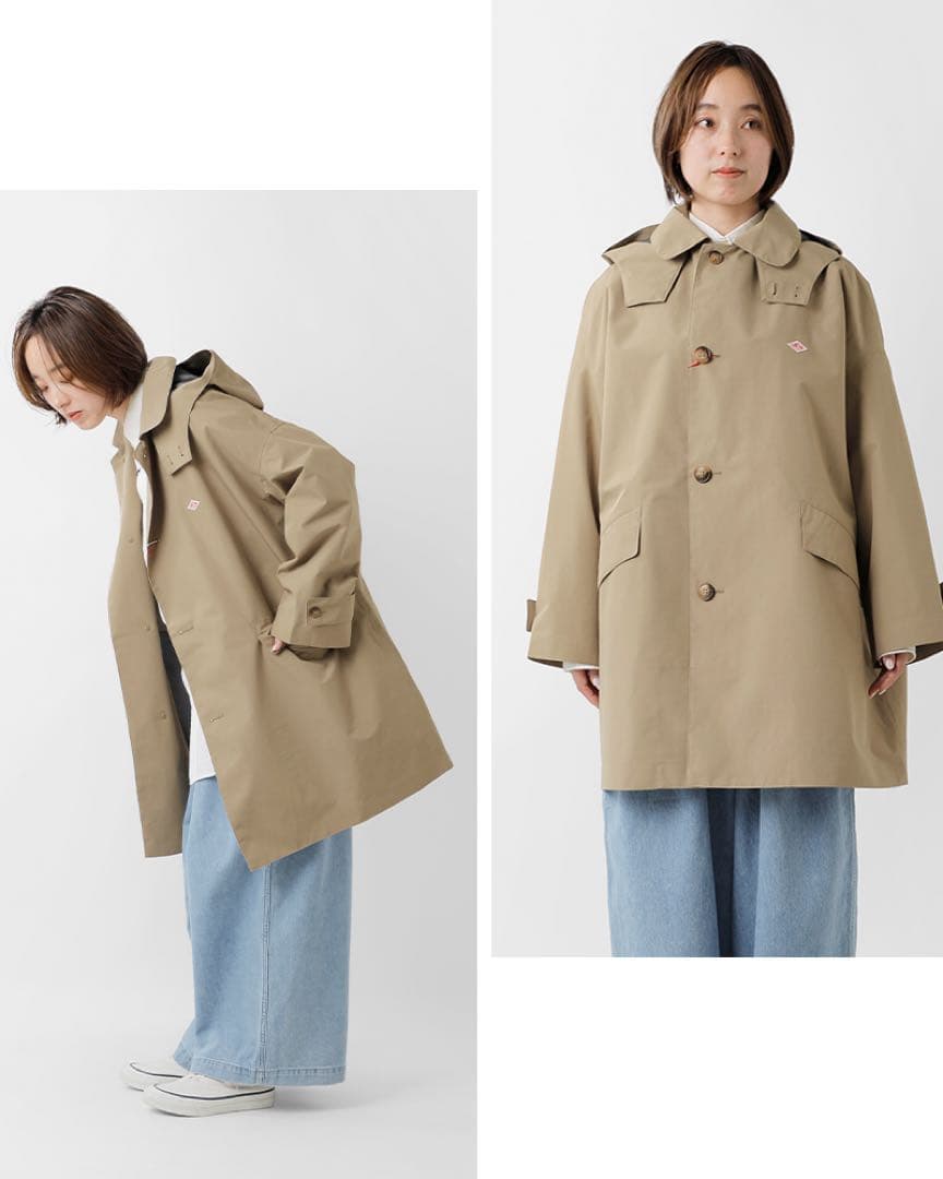 DANTON 3レイヤークロス ショートバルマカーンコート WOMEN