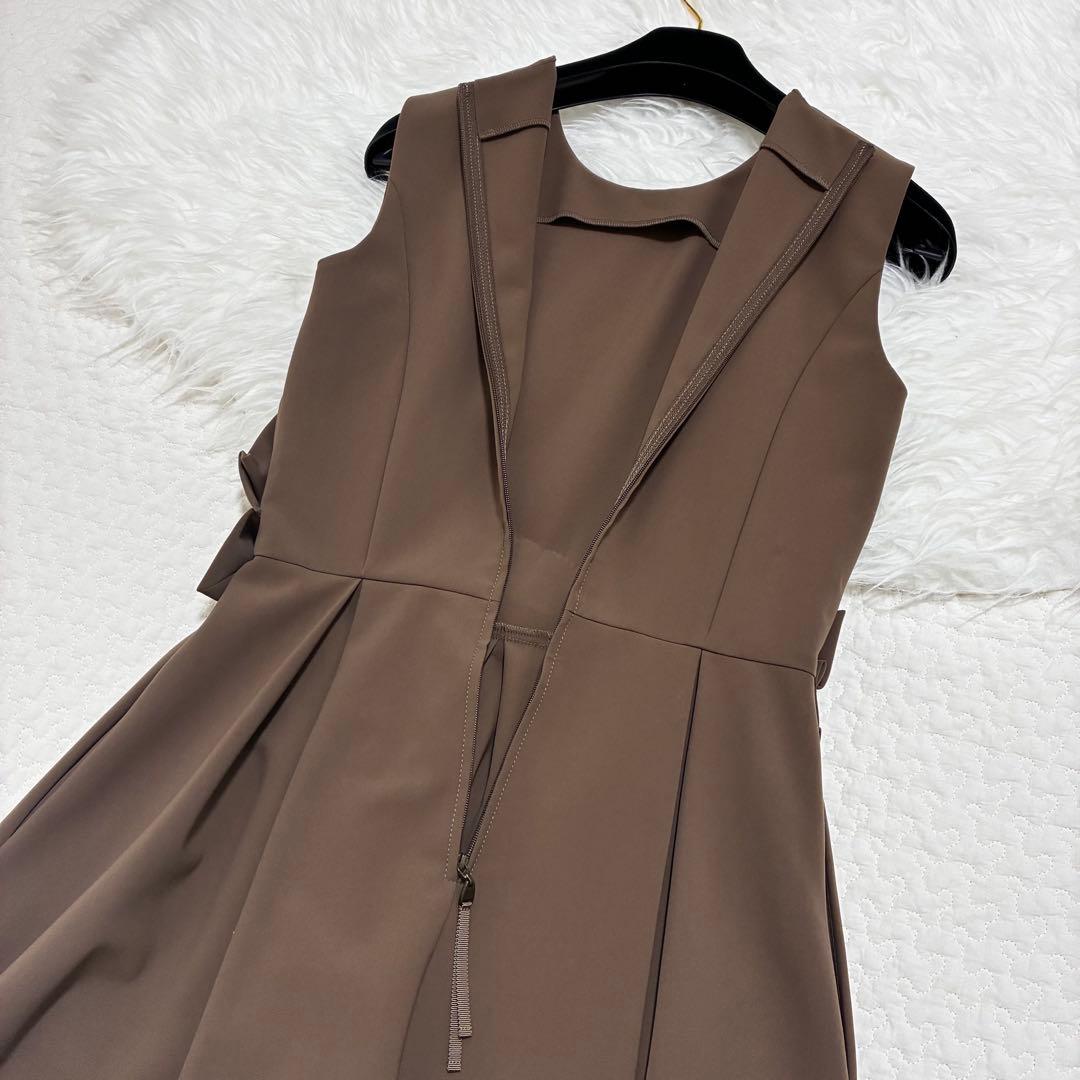 美品♡フォクシーニューヨーク　レディシェイプドレス　ワンピース リボン38