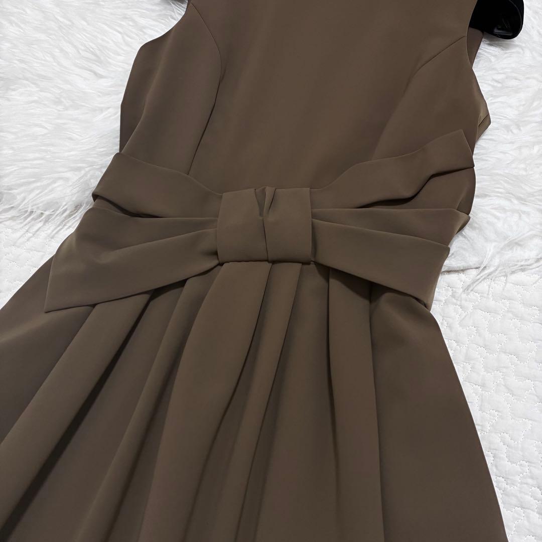 美品♡フォクシーニューヨーク　レディシェイプドレス　ワンピース リボン38
