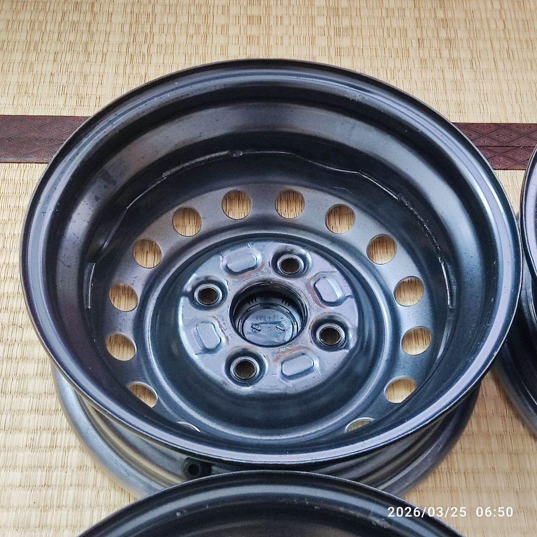 1シーズン使用　ダイハツ　純正　ハイゼット　12インチ 4.00B +40 4穴