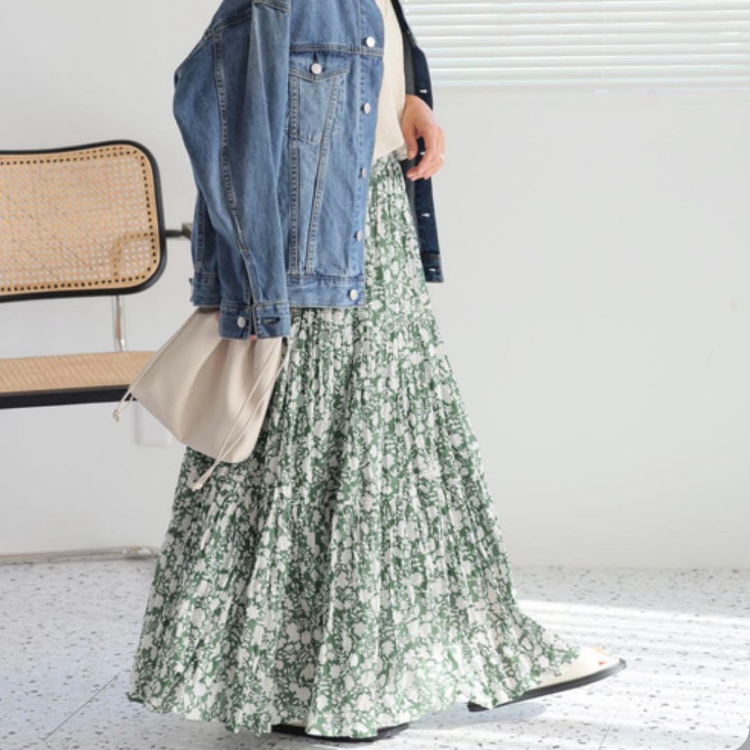美品 JOURNAL STANDARD relume ティアードロングスカート