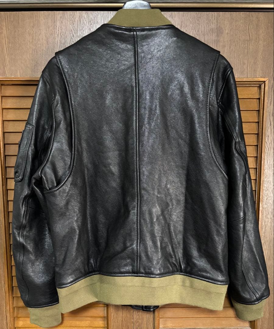 シープスキン　羊革　MA-1 ma1 レザージャケット　A-1 a1 フライト