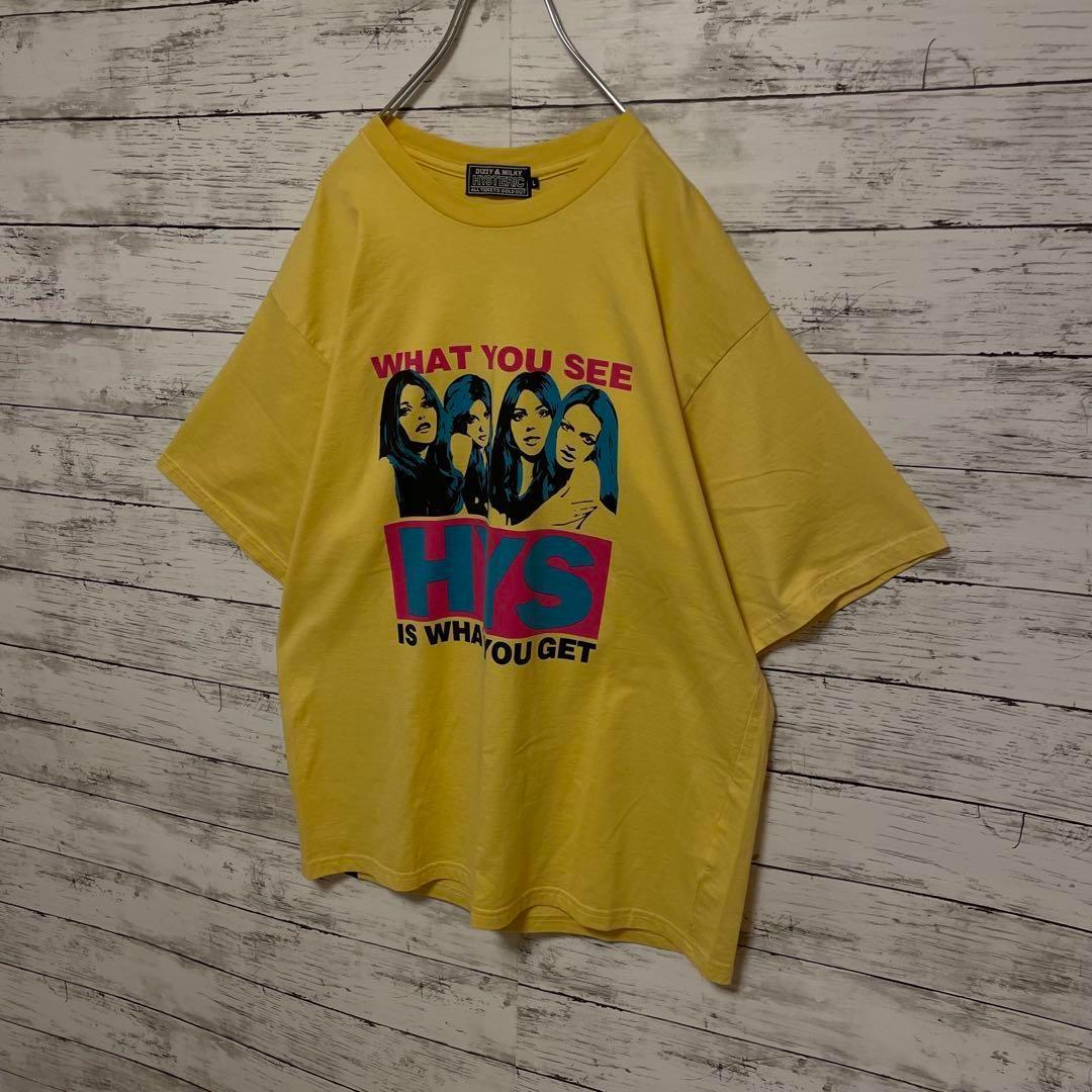 584【人気Lサイズ】ヒステリックグラマー♤ビッグロゴヒスガール半袖Tシャツ美品