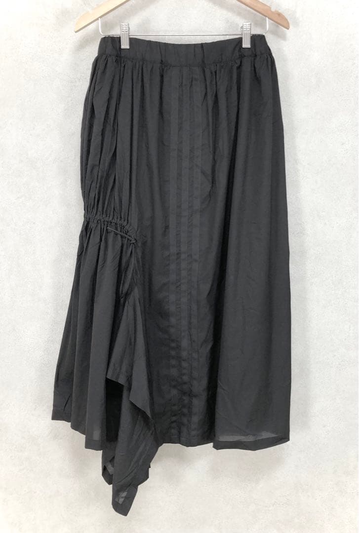 Y-3 ワイスリー ヨウジヤマモト シャーリングドローコード ロングスカート