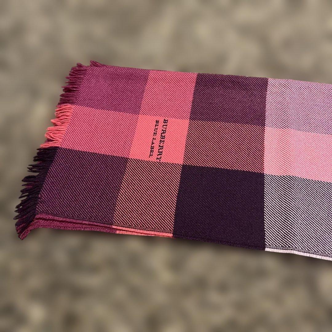 BURBERRY BLUE LABEL ✨美品✨チェック柄マフラー