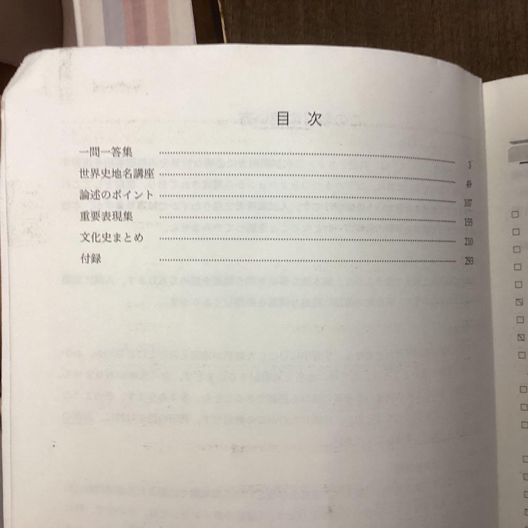 鉄緑会　高3世界史　入試世界史確認シリーズ