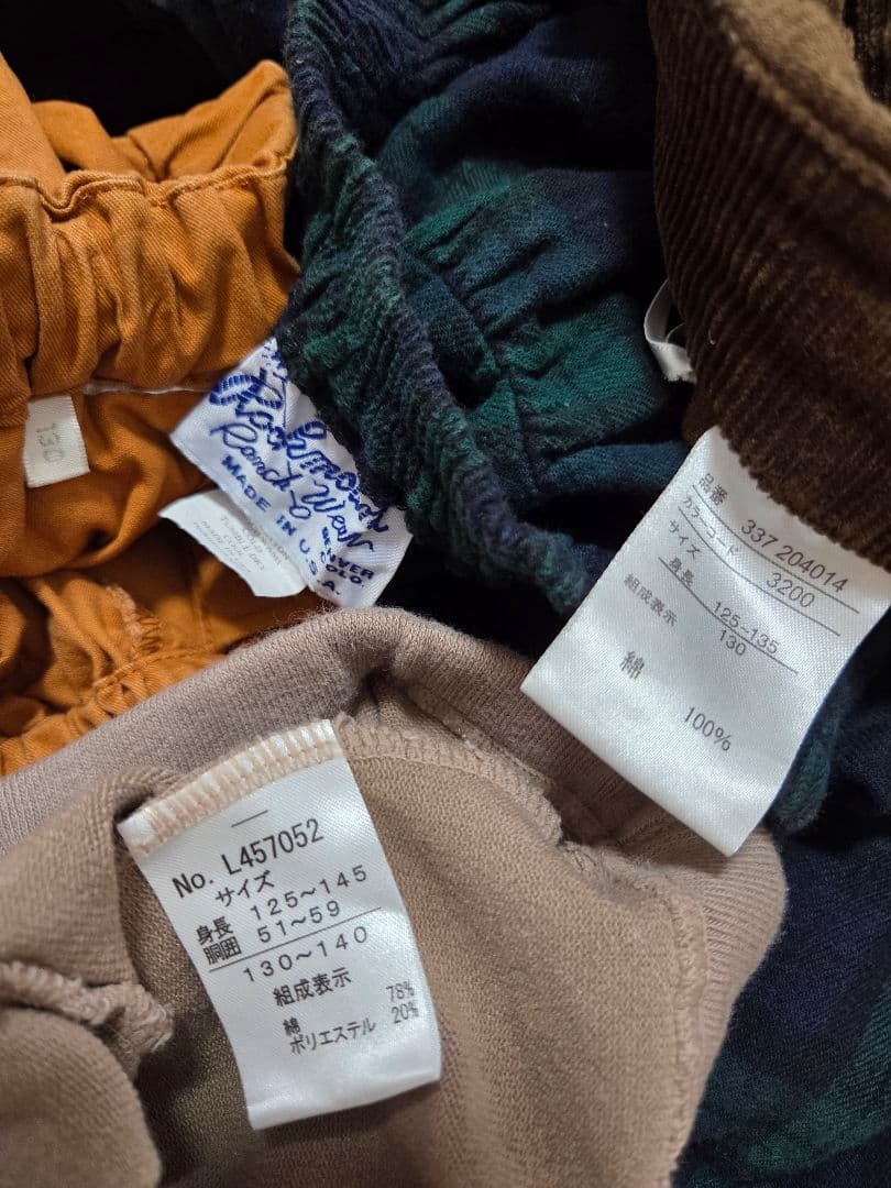 まとめ売り　女の子130 秋冬 ブランド多数　ロンT　アウター