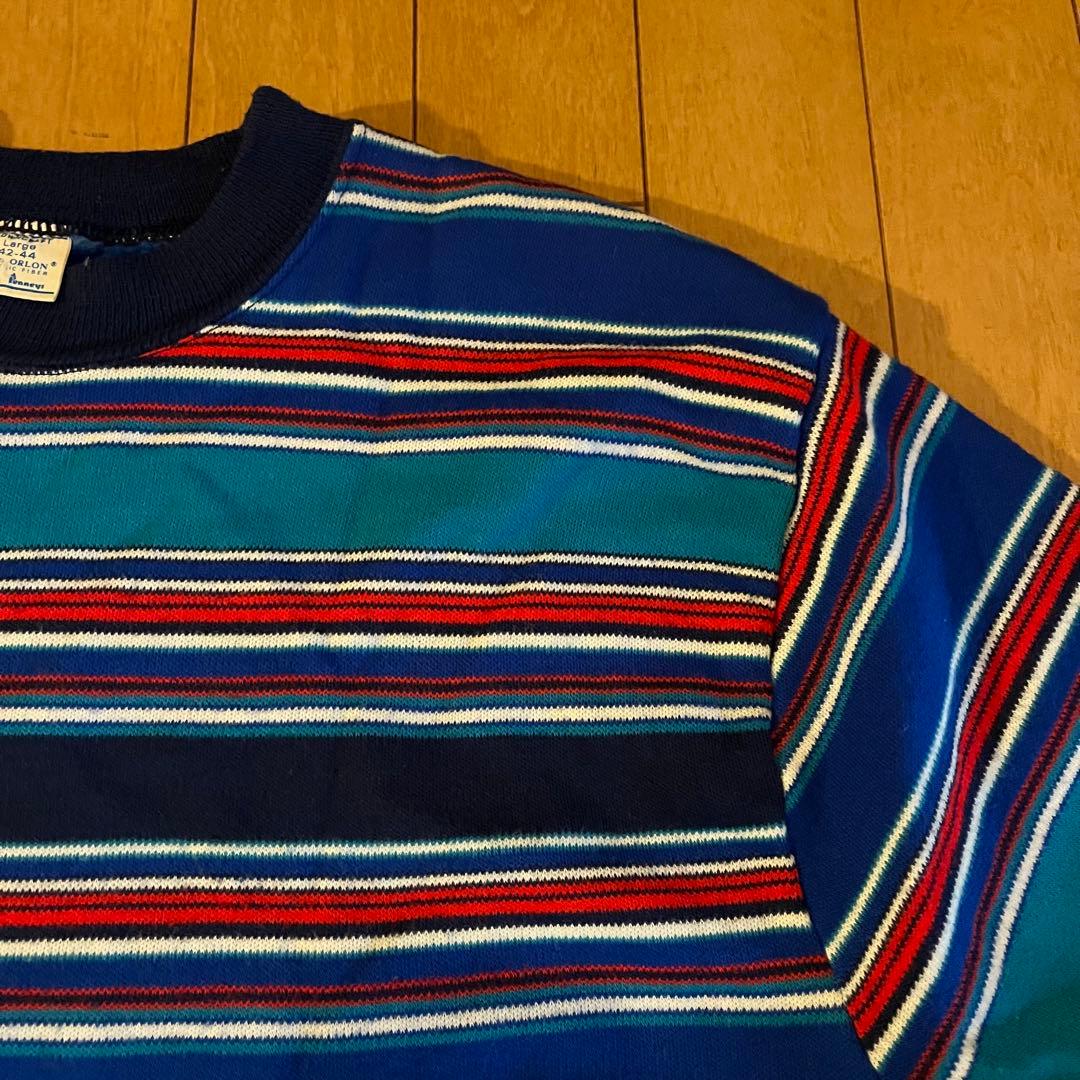 70s town craft pennys ボーダー 半袖ニット