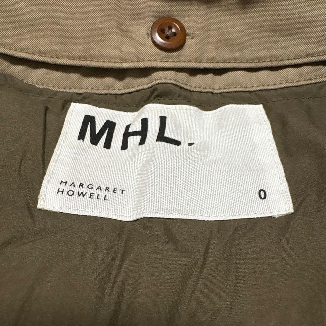 美品MHL COTTON NYLON CANVAS ライナー付ステンカラーコート