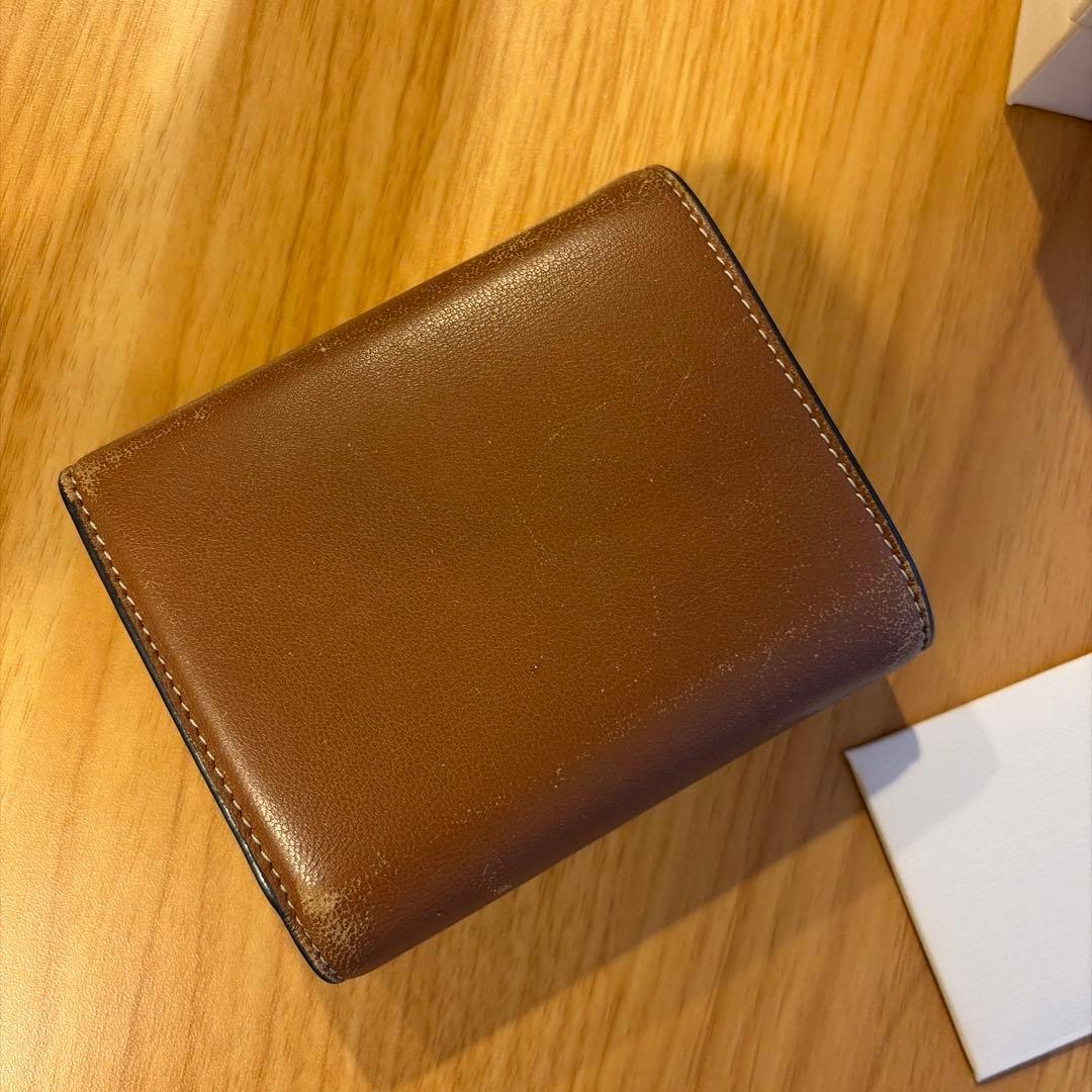 【付属品完備】CELINE トリオンフ ブラウン 三つ折り財布