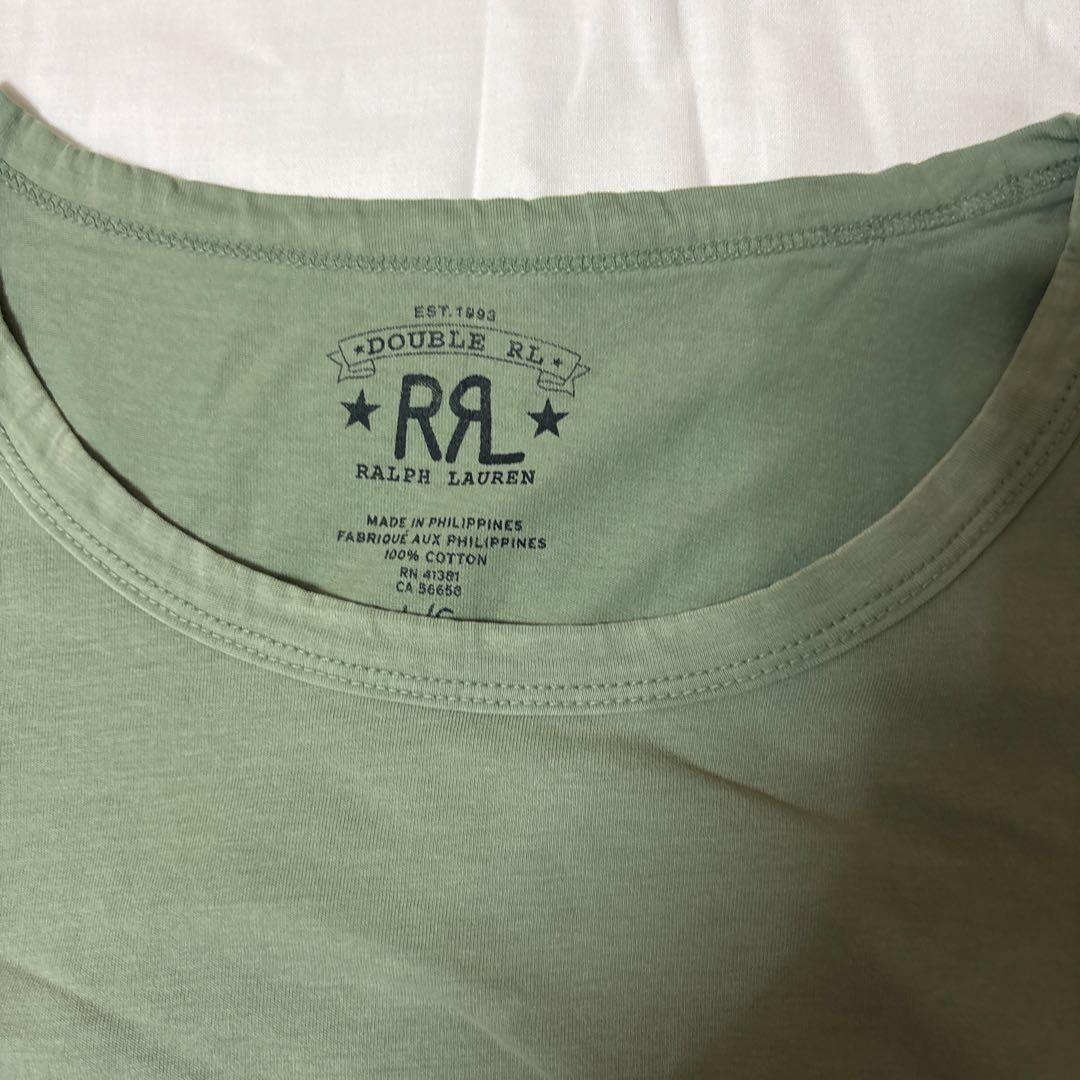 RRL オリーブグリーン Tシャツ Lサイズ