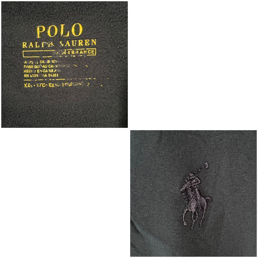 ラルフローレン ソフトシェルジャケット 刺繍ロゴ 裏地フリース 紺 2XL