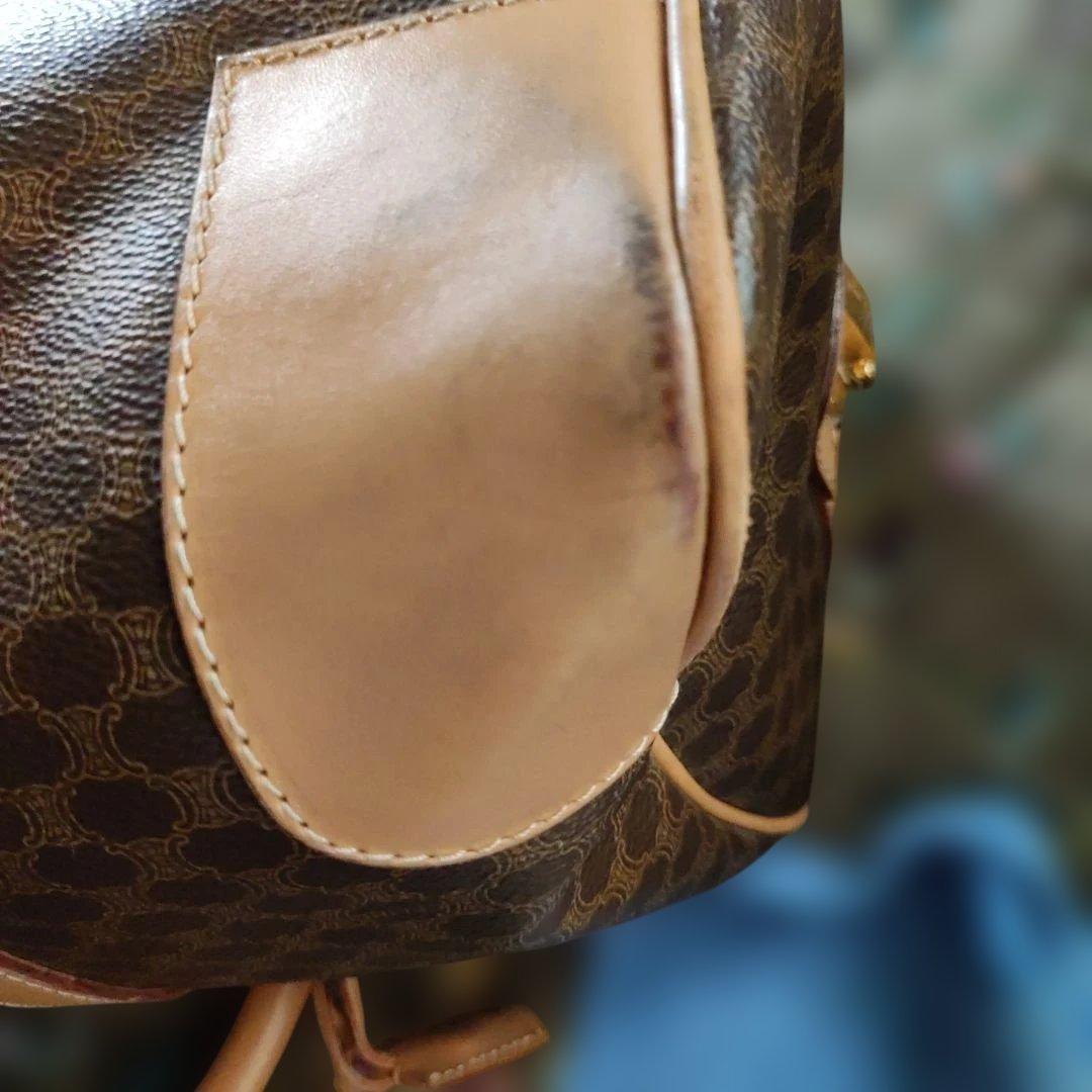 CELINE ダークブラウン ボストンバッグ