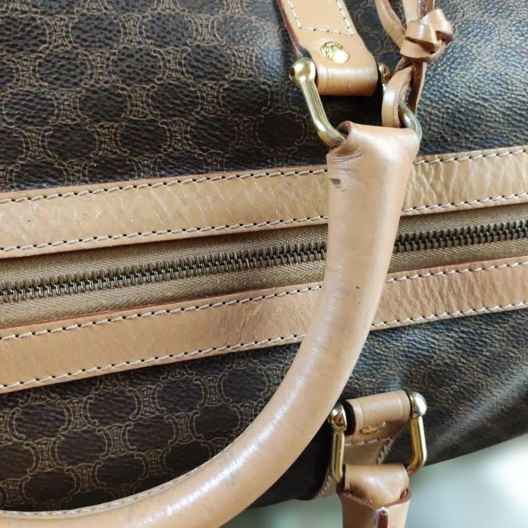 CELINE ダークブラウン ボストンバッグ