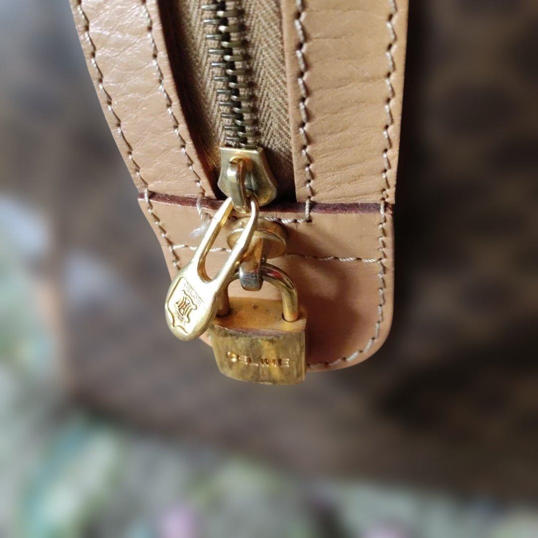 CELINE ダークブラウン ボストンバッグ