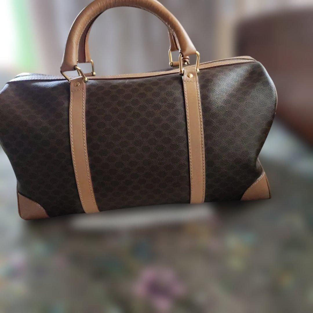 CELINE ダークブラウン ボストンバッグ