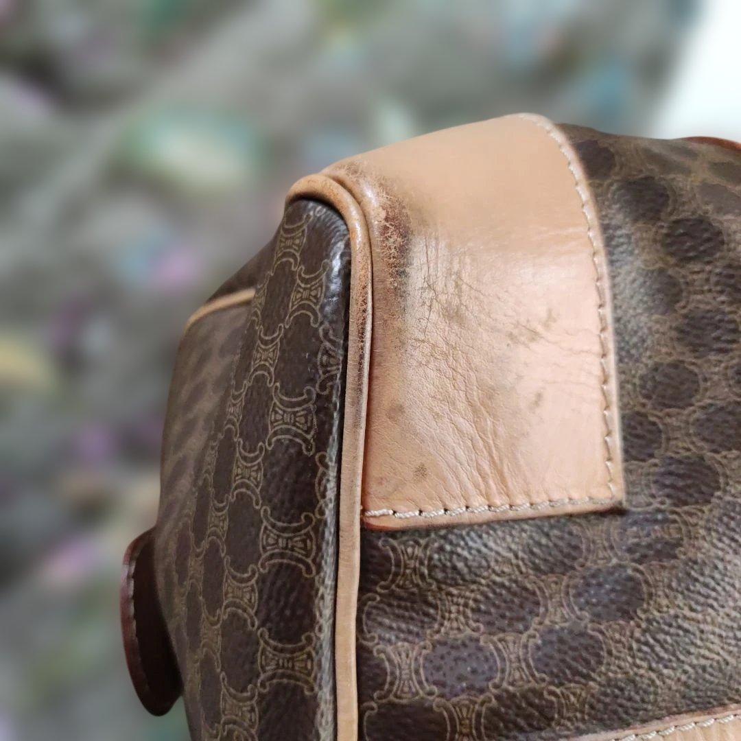 CELINE ダークブラウン ボストンバッグ